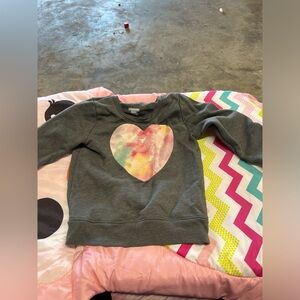 Girl’s Long Sleeve Heart Sweater